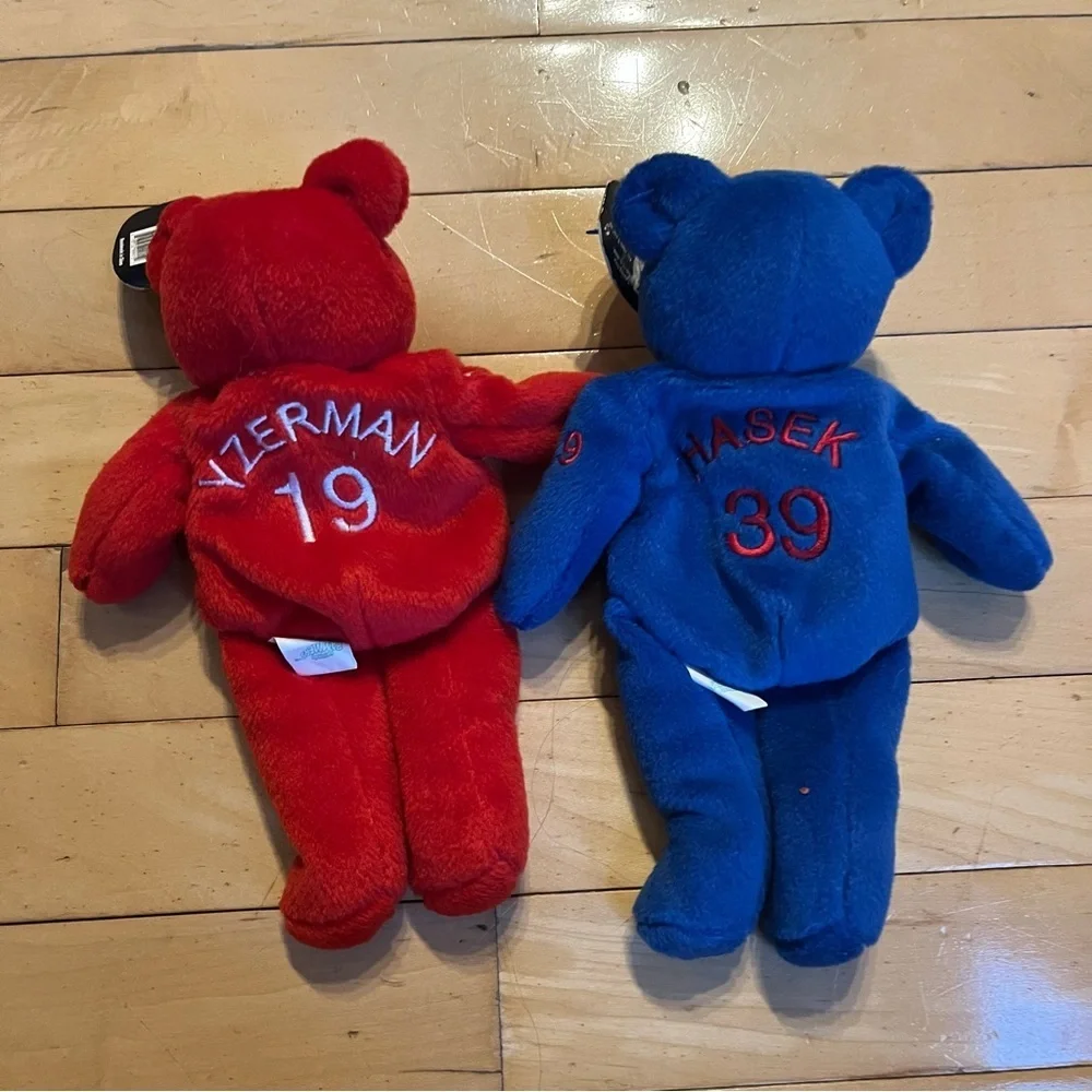 DOMINIK HASEK 39 Steve Yzerman 19 Salvino's Bammers NHL Beanie Bear Toy 1999 NWT